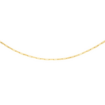 Collier Maille Rectangle 50 cm - Or Jaune 18K