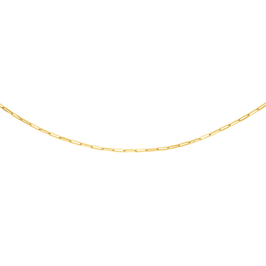 Collier Maille Rectangle 50 cm - Or Jaune 18K