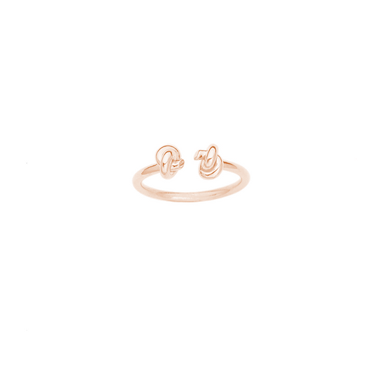 Bague Noeud Ouverte - Or Rose 18K