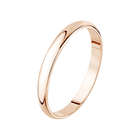 Alliance Demi-jonc - Or Rose 18K