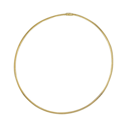 Collier Oméga Rond - Or Jaune 18k