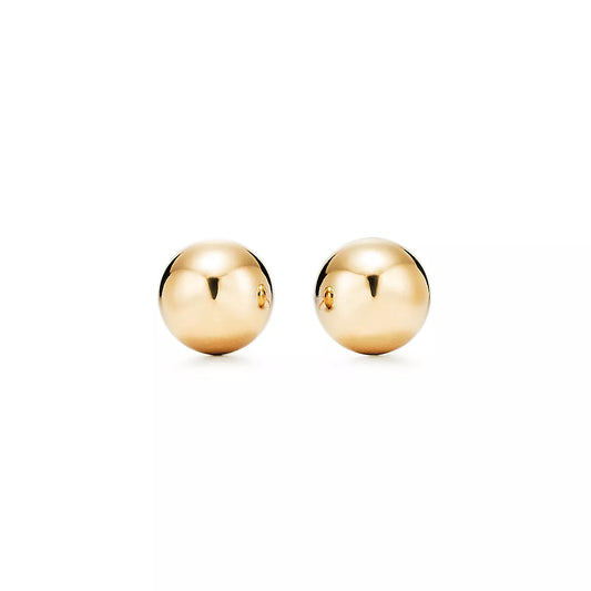 Boucle d'Oreille Boules - Or Jaune 18k